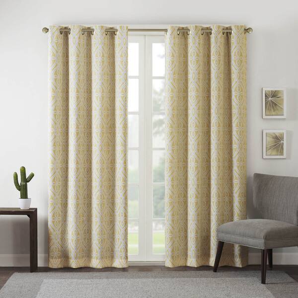 Shop Intelligent Design Arlo Printed Curtain Panel With Blackout