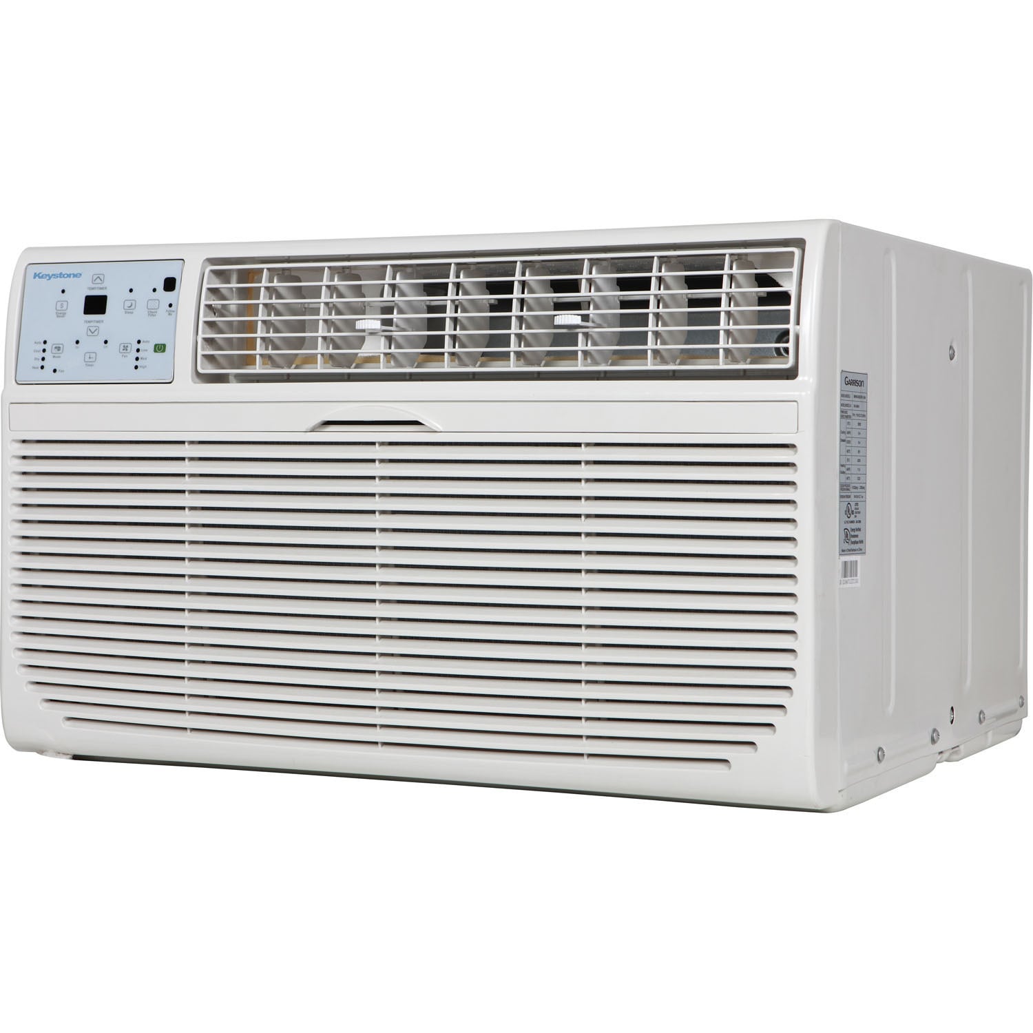 Keystone KSTAT10-2C 10000 BTU 230V Through-The-Wall Air Conditioner with Follow Me LCD Remote Control
