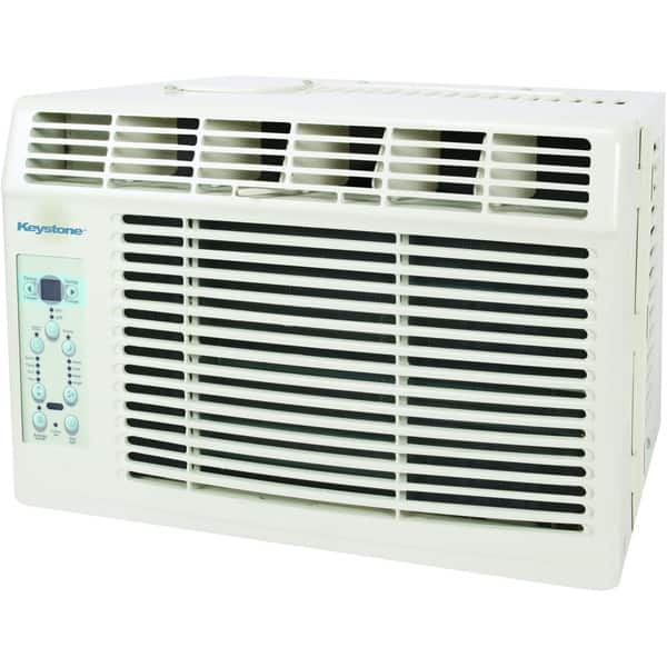 Keystone Kstaw06b 6 000 Btu 115 Volt Window Mounted Air Conditioner With Follow Me Lcd Remote Control