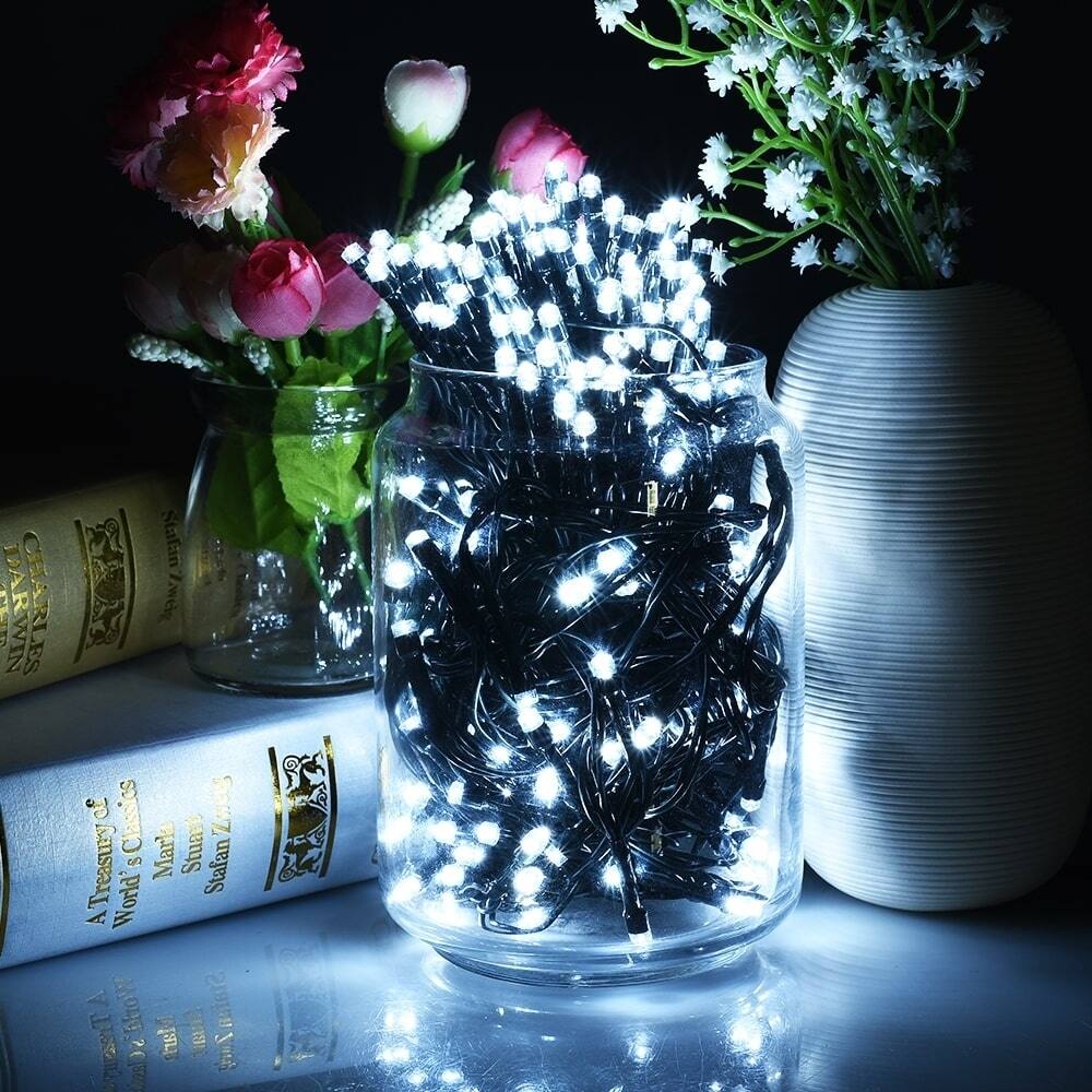 Solar Powered 200 LED Eight-mode Waterproof Decorative String Lights