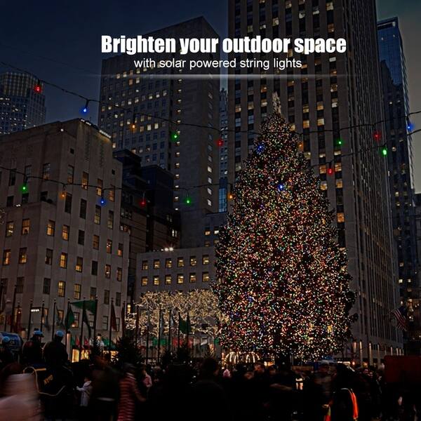 Shop Solar 100 Led String Lights Outdoor Waterproof Multicolor
