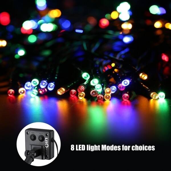 Shop Solar 100 Led String Lights Outdoor Waterproof Multicolor