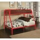 preview thumbnail 5 of 3, Tritan Red Twin/Full Bunk Bed