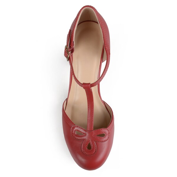 round toe mary janes