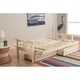 preview thumbnail 5 of 9, Somette Beli Mont Futon with Antique White Hardwood Frame, Rustic Pattern Cotton/Polyester Mattress, and Storage Drawers