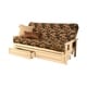 preview thumbnail 10 of 9, Somette Beli Mont Futon Set with Antique White Hardwood Frame, Rustic Pattern Cotton/Polyester Mattress, and Storage Drawers
