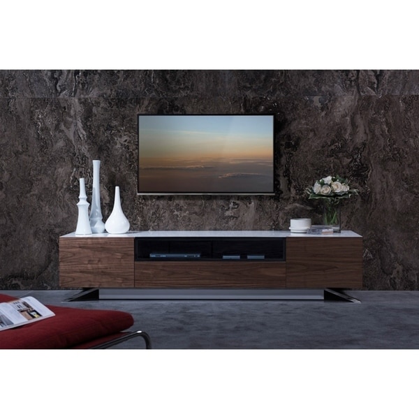 Ultra Modern Modrest Gillian White And Walnut Media Center Tv Ultra Modern Modrest Gillian White And Walnut Media Center Tv Stand
