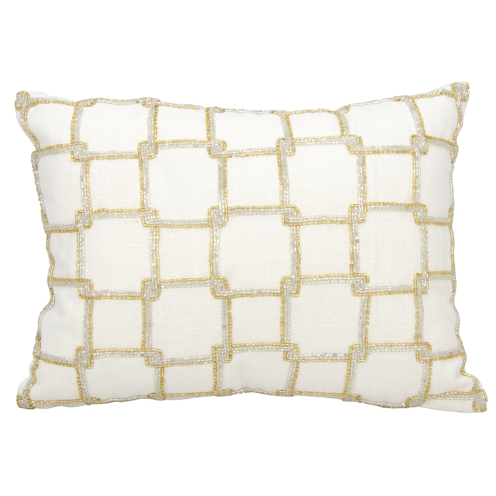 Tassel 17-Inch Spice Home D/écor Graphics Image Linen and Cotton Blend Throw Pillow