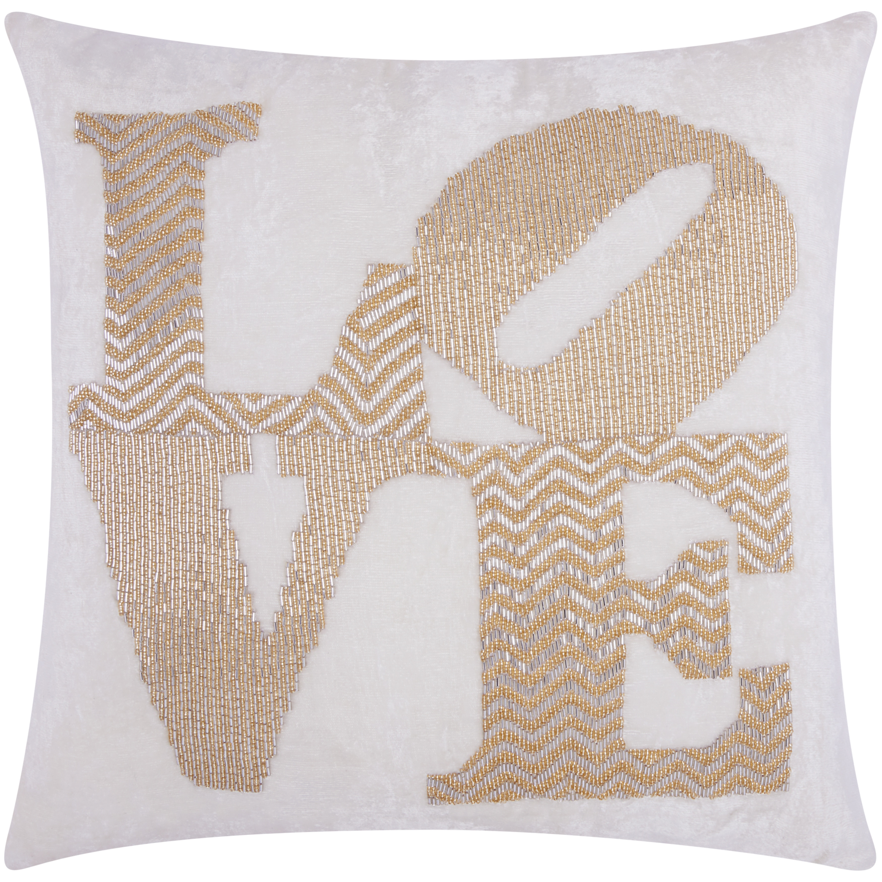 silver and gold decorative pillows