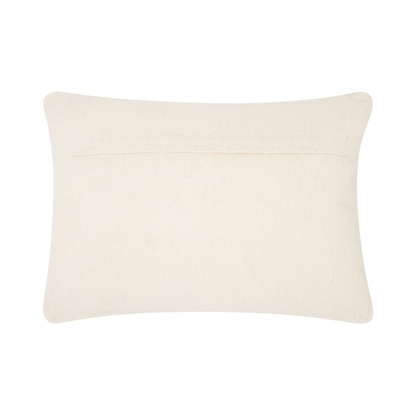 Nourison Lifestyles Ivory Velvet 16 in. x 16 in. Throw Pillow