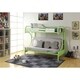 preview thumbnail 5 of 4, Eclipse Lime Green Metal Twin/Full Bunk Bed and Futon