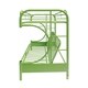 preview thumbnail 4 of 4, Eclipse Lime Green Metal Twin/Full Bunk Bed and Futon