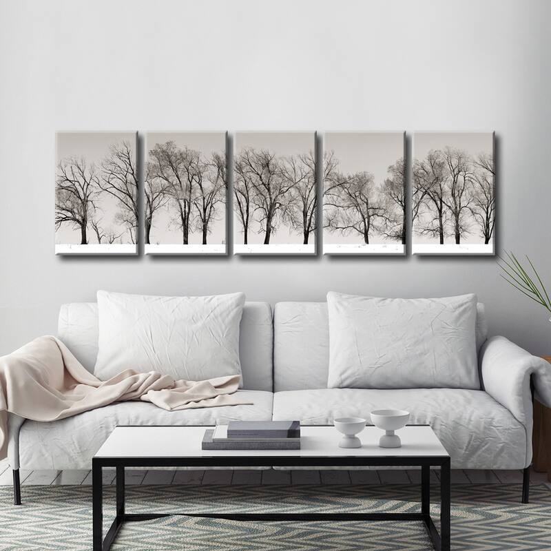 Winter Trees' 5-Pc Nature Photography Canvas Print Set