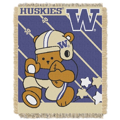 COL 044 Washington Huskies Acrylic Baby Throw