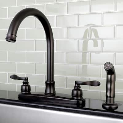 Kingston Brass Designer Oil Rubbed Bronze Kitchen Faucet with Side Sprayer