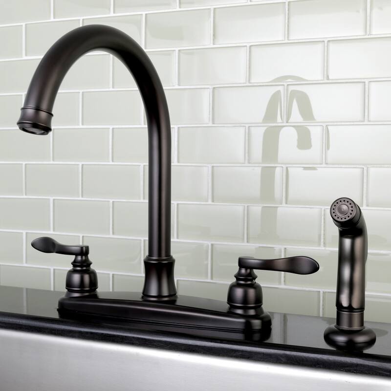 Kingston Brass Designer Oil Rubbed Bronze Kitchen Faucet with Side Sprayer