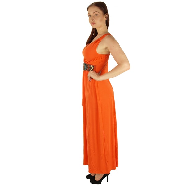 polyester and spandex maxi dresses