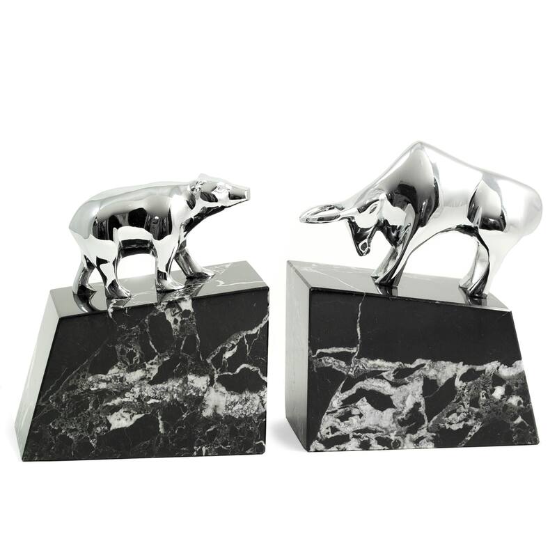 Bey Berk Stock Market Bull and Bear Bookends