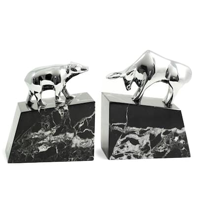 Bey Berk Stock Market Bull and Bear Bookends