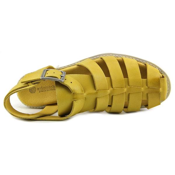 mustard gladiator sandals