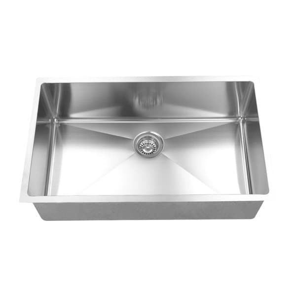 BOANN UMR3018 R15 Brushed 304 Stainless Steel 16 gauge 30 inch x 18 inch Handmade Single bowl Undermount Kitchen Sink 8ca33661 1953 42f0 b022 ba7b544a4a35_600