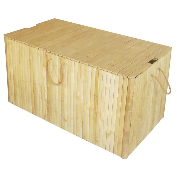 Zew Handcrafted Bamboo Indoor Outdoor Medium Storage Chest Zew Handcrafted Bamboo Indoor Outdoor Medium Storage Chest Free Shipping Today 12042358