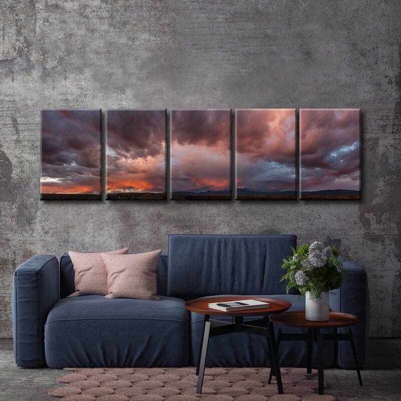Mesa Mountains' 5-Pc Nature Photography Canvas Print Set