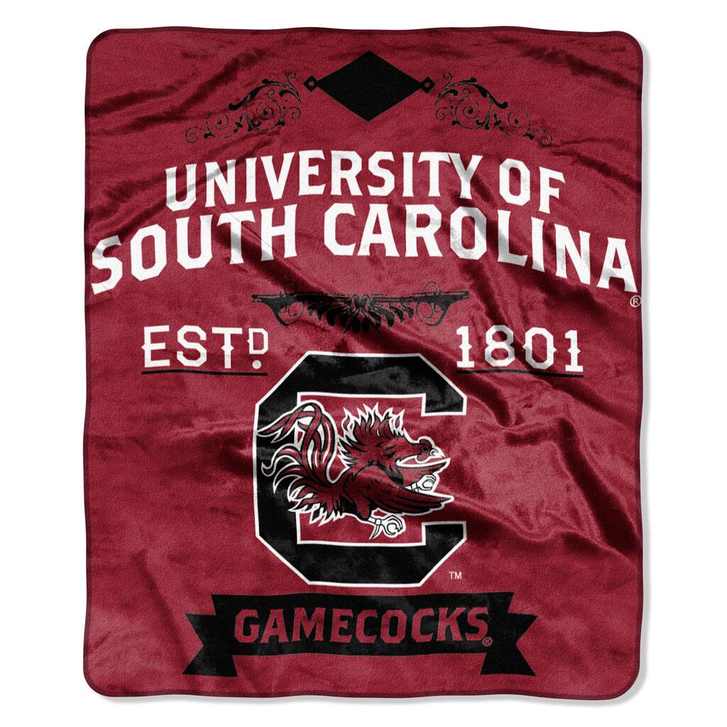 COL 704 South Carolina Label Raschel Throw