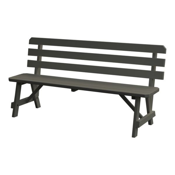 long backed bench