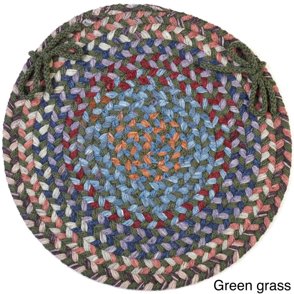 Augusta Wool Reversible Chair Pads (Set of 4)