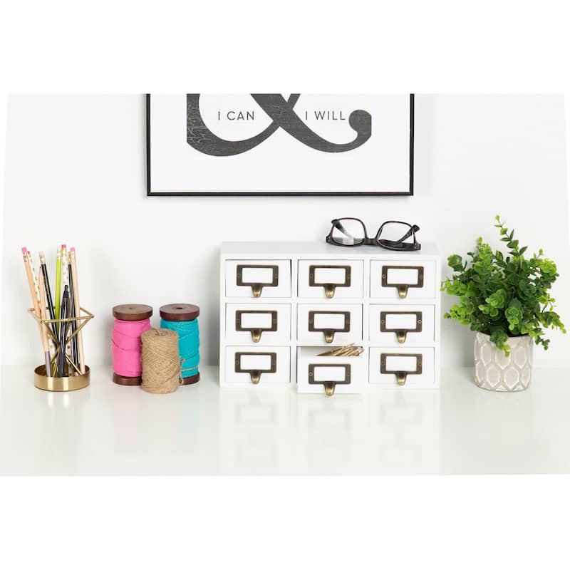 Apothecary 7.5x12x4 Desktop Rustic Wood Drawer Set