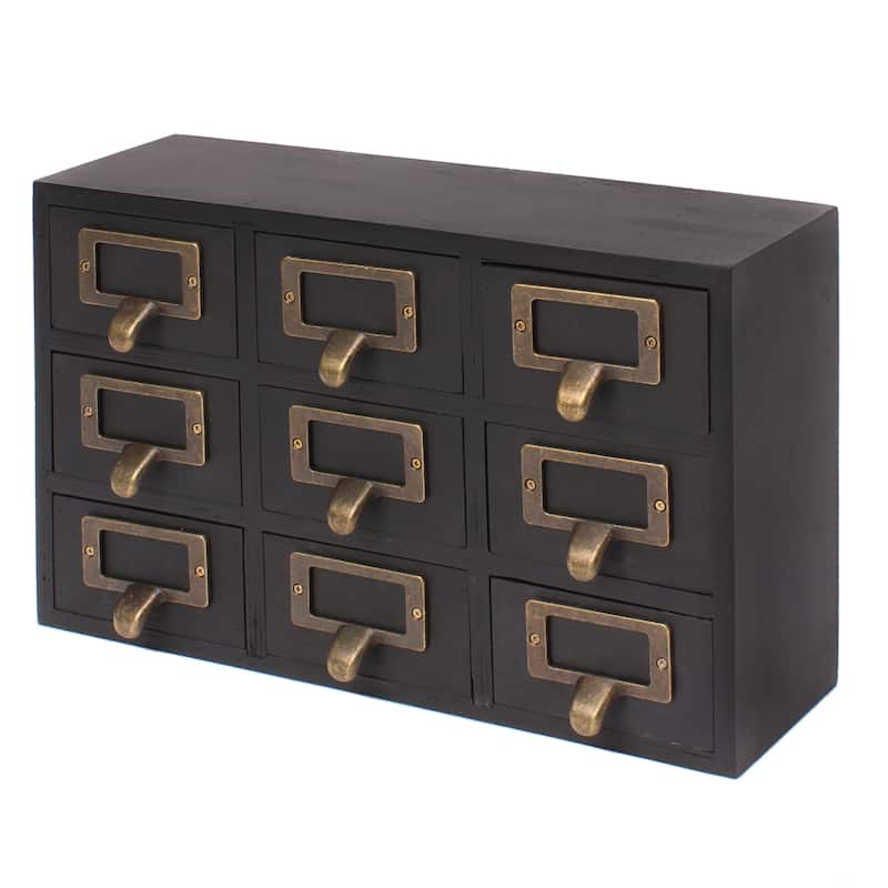 Apothecary 7.5x12x4 Desktop Rustic Wood Drawer Set