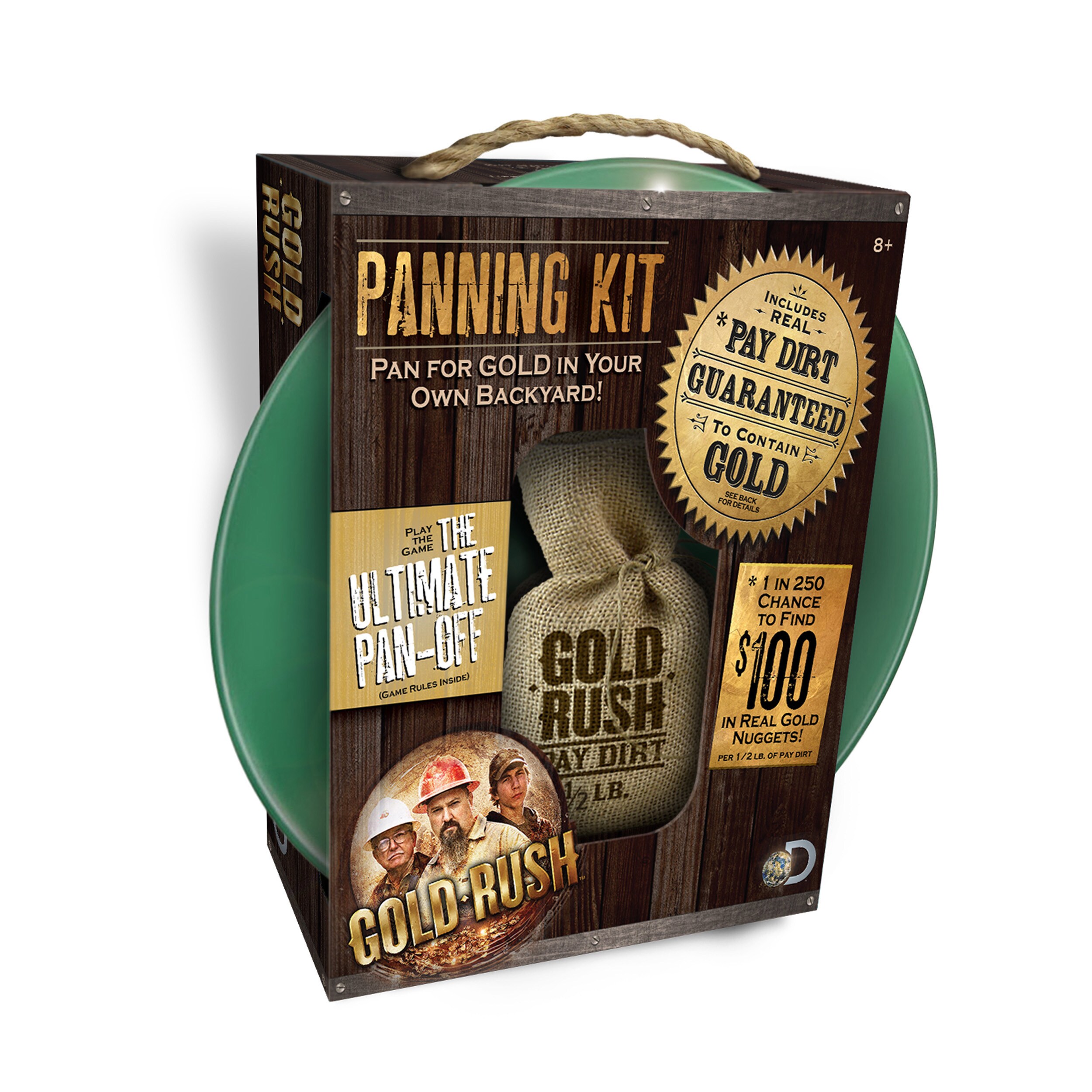 Complete Gold Panning Kit With 4 LB Gold Paydirt, 10 Gold Pan