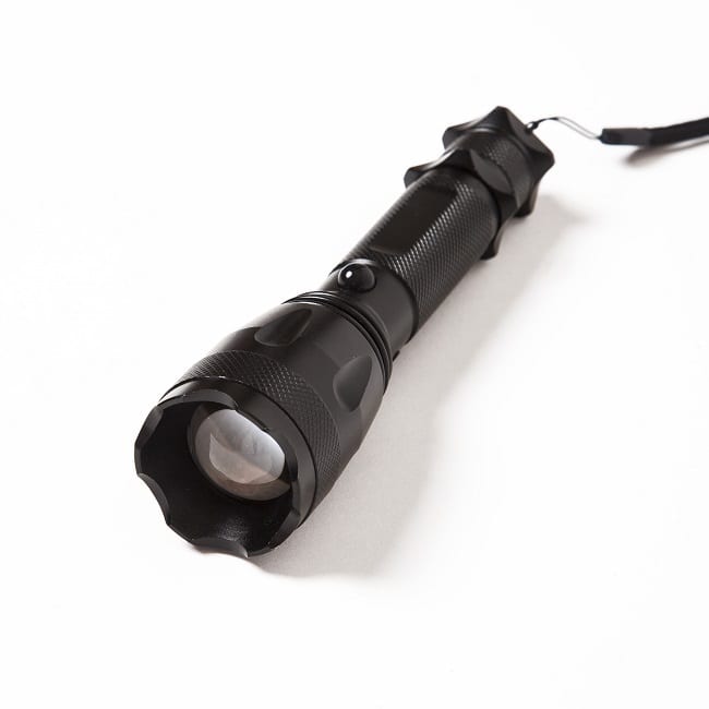 The Black on Black Flashlight and Emergency Hammer