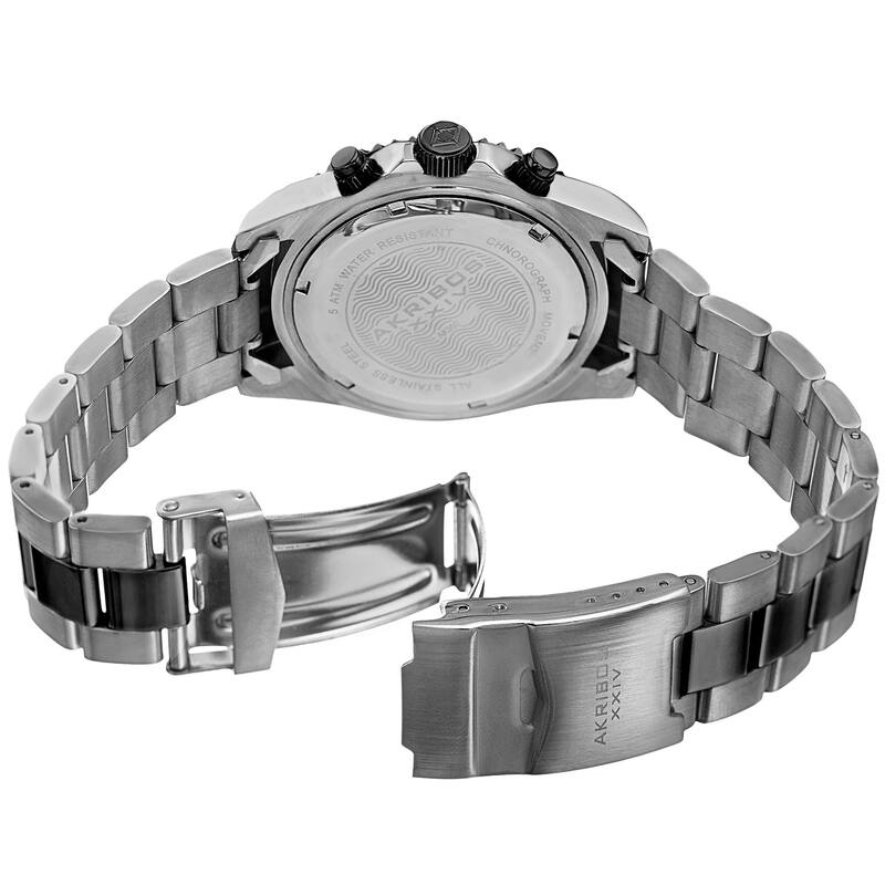 Akribos XXIV Men's Quartz Chronograph Two-Tone Stainless Steel Bracelet Watch