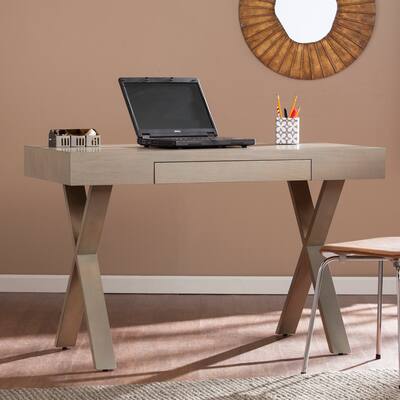 SEI Furniture Wilson Grey Wash Writing Desk