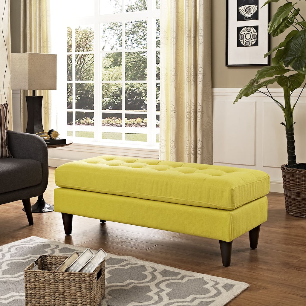 Empress Tufted Fabric Bench