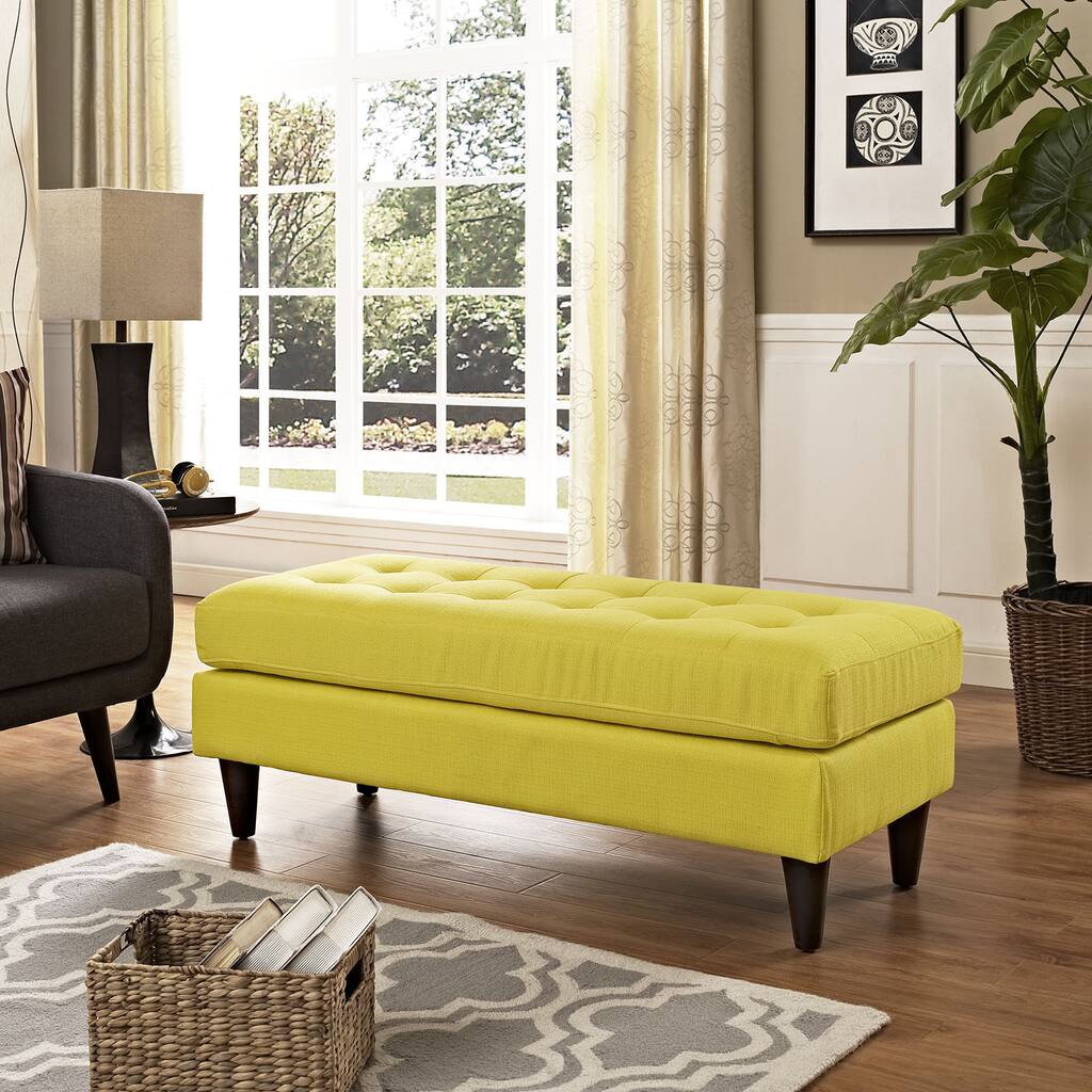 Empress Tufted Fabric Bench