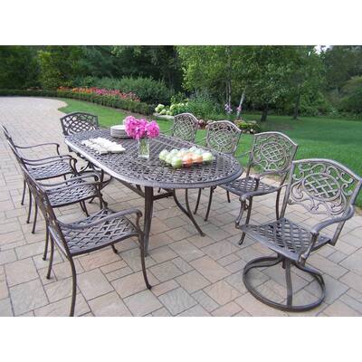 Dakota Cast Aluminum 9-piece Outdoor Dining Set