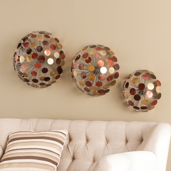 Strick & Bolton Sinatra 3-piece Metal Sphere Wall Sculpture