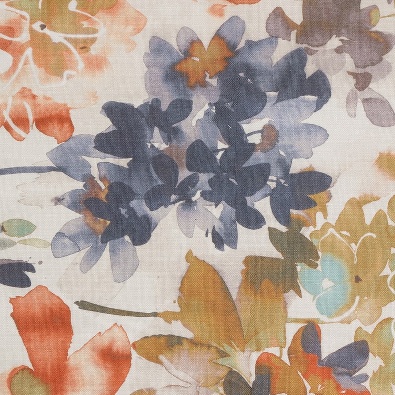 SIScovers Multi-color Cotton Floral Curtain Panel