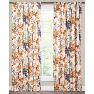 NAVY BLACK 1 PANEL 2 TONE SILKY GROMMET WINDOW CURTAIN DRAPE HEIDI 