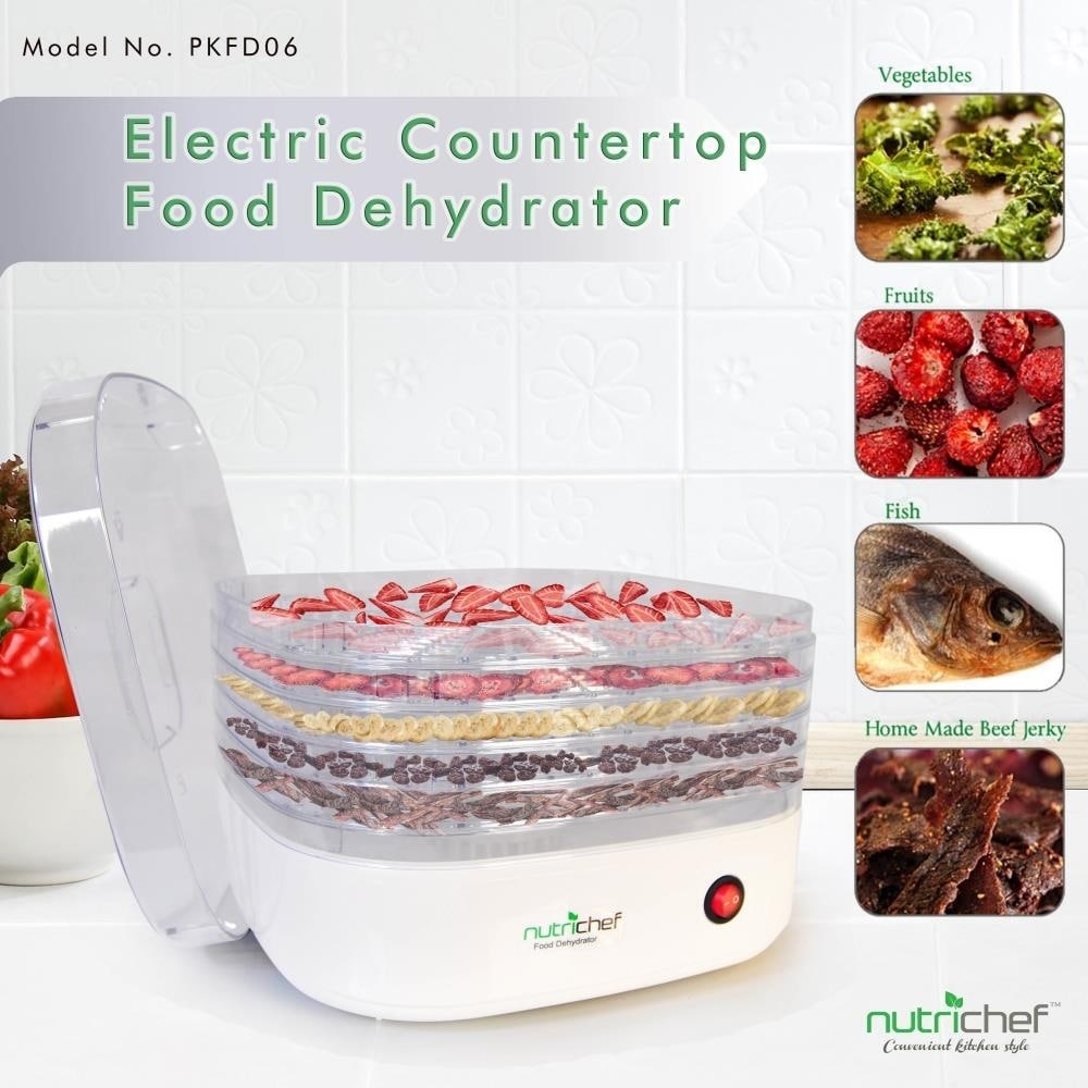 NutriChef PKFD23 Electric Food Dehydrator Large Capacity Food Preserver -  Bed Bath & Beyond - 11167878