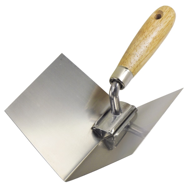 4" x 5" Inside Drywall Corner Tool with Wood Handle Free Shipping On