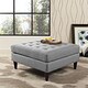 preview thumbnail 19 of 18, Empress Button Tufted Linen Bench