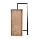 Kate and Laurel Marmora Black Metal and Rustic Wood Folding Tray Table - Thumbnail 5
