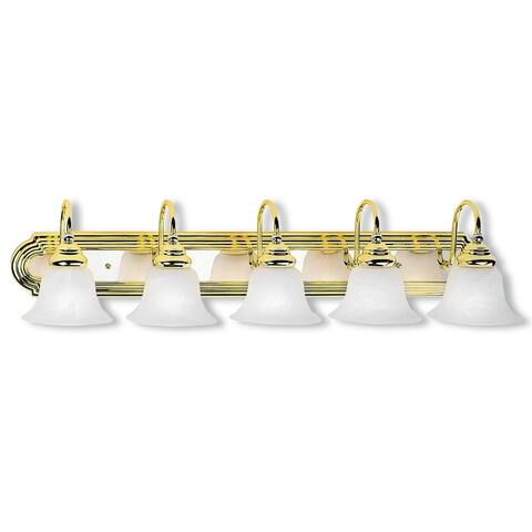 Livex Lighting Belmont Polished Brass/Chrome 5-light Bath Light