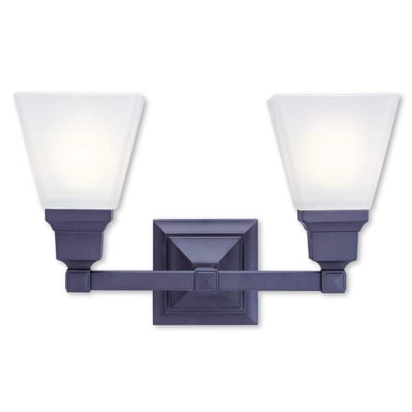 Livex Lighting Mission Bronze 2 Light Bath Livex Lighting Mission Bronze 2 Light Bath