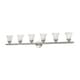 preview thumbnail 2 of 5, Livex Lighting Neptune Brushed Nickel Six-light Bath Light