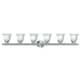 preview thumbnail 6 of 5, Livex Lighting Neptune Brushed Nickel Six-light Bath Light
